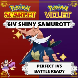 Pokemon Scarlet Violet 6IV SHINY Battle Ready Samurott - Picture 1 of 1