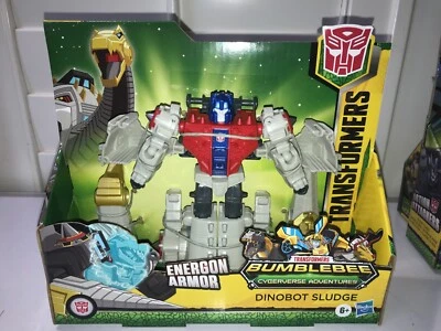 Transformers Bumblebee Cyberverse Adventures Dinobot Sludge Autobot Figure New - Image 1 of 2