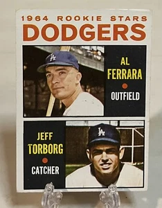 1964 Topps #337 LA Dodgers Rookie Stars Al Ferrara & Jeff Torborg S338 - Picture 1 of 2