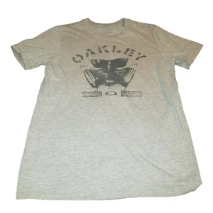 Oakley Herren grau Logo T-Shirt Gr. Small Surf Snowboarden Xtreme - Bild 1 von 4