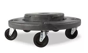 Trash Can Dolly Heavy-duty | 5 Caster | 460 Lb Capacity | 18" Gray - Picture 1 of 8