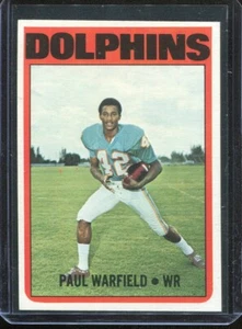 1972 Topps Football # 167 Paul Warfield (NM) Near Mint - Picture 1 of 2