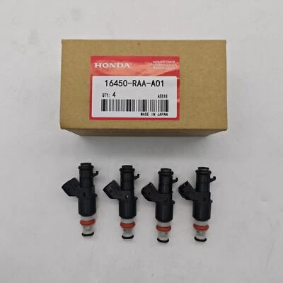 4PCS Fuel Injectors Honda Accord Element  CR-V 2.0L 2.4L 03-11  16450-RAA-A01 Foto 1 de 4