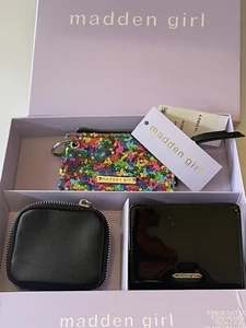 3 Piece Steve Madden Girl Gift Set = Tech Case/Coin Pouch/Zip Around Wallet - Picture 1 of 13