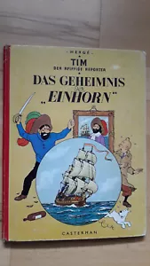 Tim il reporter intelligente Il segreto dell'"unicorno" - Casterman HC 1953 Hergé - Foto 1 di 7