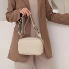 Wide Straps Luxury Solid Color Pu Leather Crossbody Tote Bags Shoulder Bag