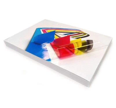 A4 Premium Clear High Def  150gsm Inkjet Laser Self Adhesive Sticker Labels 20pk - Image 1 of 4