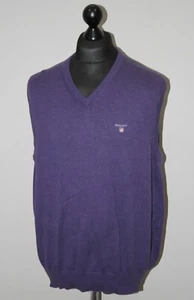 GANT mens purple cotton vest waistcoat Size XXL - Picture 1 of 5