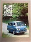 1963 Ford Falcon Wagon Van Vintage Car Sales Brochure Folder