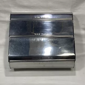 Vintage Garner Ware Chrome Metal Kitchen Wrap Dispenser Foil Wax Paper Towels - Picture 1 of 16