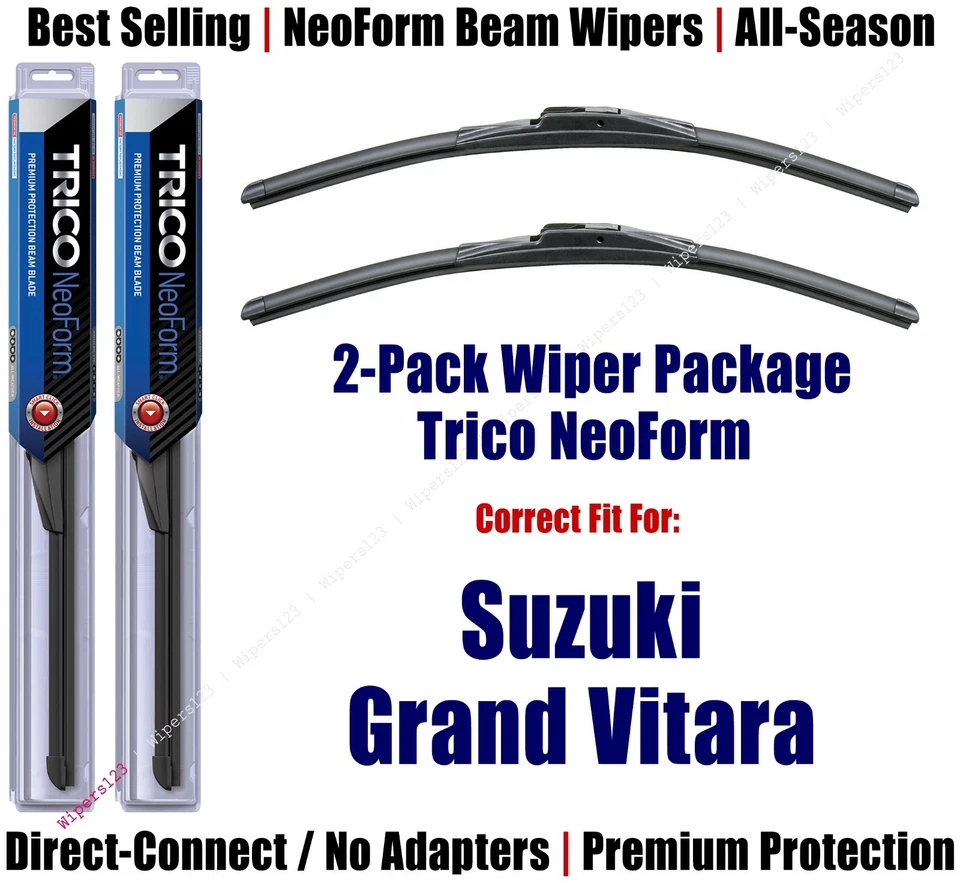 Limpadores NeoForm Super-Premium 2 peças serve para 2005 Suzuki Grand Vitara 16190x2 - Imagem 1 de 1