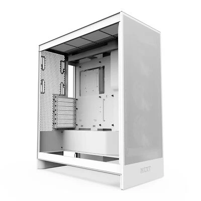 NZXT H7 Flow White (2024) Midi Tower ATX Gaming Gehäuse weiß mit Glasfenster - Bild 1 von 4