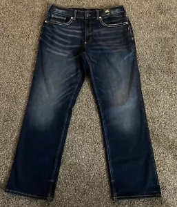Silver Jeans Co. Men's Gordie Relaxed Fit Straight Leg Jeans 33x32. NEW - Picture 1 of 8