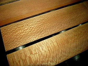 EIGHT THIN KILN DRIED QUARTERSAWN SYCAMORE 12" X 3" X 3/8" SCROLL WOOD LUMBER - Picture 1 of 2