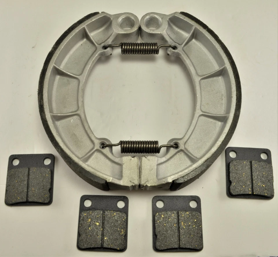 Front Brake Pads & Rear Shoes for Kawasaki KVF300 Prairie 300 1999 2000 2001 — 第 1/1 张图片