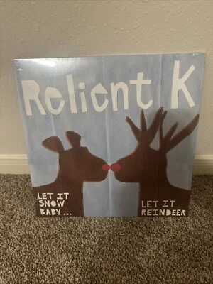 Relient K Let It Snow Baby Let It Reindeer Red & Green Colored Vinyl LP New - Image 1 of 3