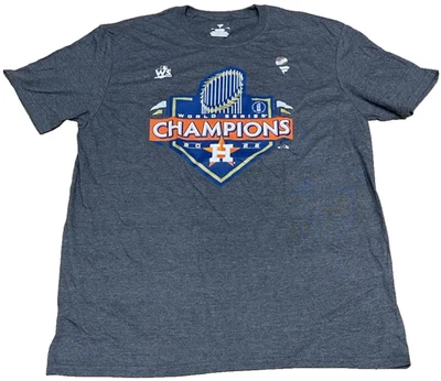 Fanatics XL X-Large Houston Astros MLB Team Issued 2022 World Series Shirt Gray - Image 1 of 4