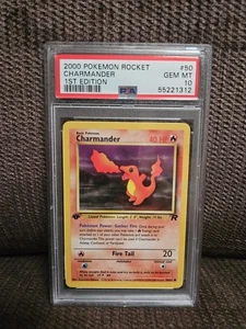 Charmander 1st Edition Team Rocket 2000 Pokémon PSA 10 #50 - Picture 1 of 2