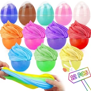 Easter Basket Stuffers, 12 Pack Butter Slime Kit Easter Eggs Toys for Kids, E... - Picture 1 of 7