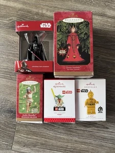 Star Wars Hallmark Ornaments Lot Of 5 - Picture 1 of 15