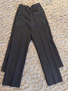 Boys Grey Pair Of School Trousers Ages 8-9 - Picture 1 of 4
