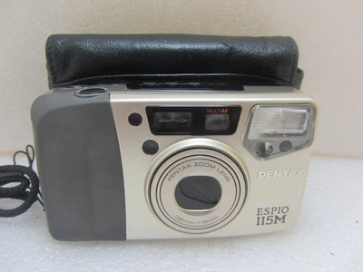 Retro Pentax Espio 115M 35mm Point & Shoot Compact Film Camera, Cased, Working - Image 1 of 4