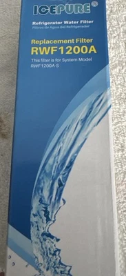 Filtro de agua de repuesto para refrigerador IcePure RWF1200A (1) nuevo en caja  Foto 1 de 2