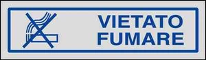 Adesivo segnaletica VIETATO FUMARE 50X165 mm - Imagen 1 de 1