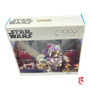 🧩Star Wars 1000 Piece Buffalo Jigsaw Puzzle The Mandalorian & The Child Yoda🧩 - Picture 1 of 7