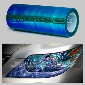 Chameleon Neo Headlight Taillight Fog Vinyl Tint 12"x60" / 1 x 5 FT DARK BLUE - Foto 1 di 5