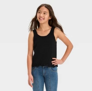Girls' Sleeveless Knit Pullover Sweater - art class™ Black XL - Picture 1 of 1