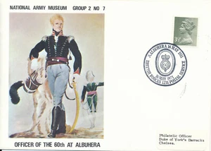 BRITISH FORCES NATIONAL ARMY MUSEUM MILITARY EVENT COVER - '71 OFFICER OF THE 60TH - Bild 1 von 1