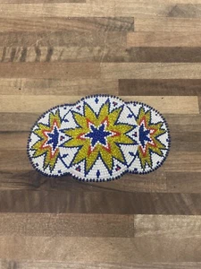 Vintage Hand Perlen Indianer Haarspange - Bild 1 von 6