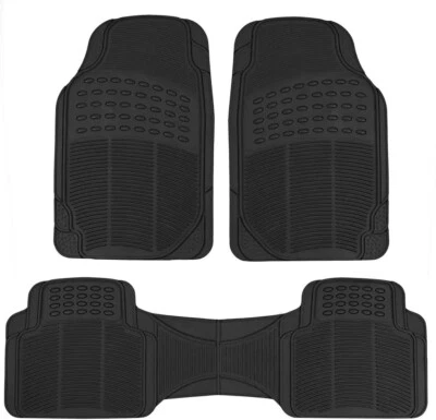 For All Jaguar Car Floor Mats 3pcs Rubber Heavy Duty Waterproof Protection - Image 1 of 4