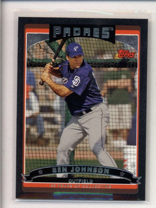 BEN JOHNSON 2006 TOPPS #537 BLACK #43/55 AN3642 - Image 1 of 1