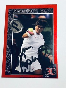 JENNIFER CAPRIATI Signed Legends Sports Memorabilia Card