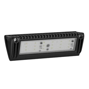 12V Light Fixture LED RV Exterior Aluminium Porch Utility Light Clear Lens Black - Picture 1 of 10