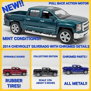 2014 chevrolet chevy silverado toy model car scale 1:36 - Picture 1 of 43