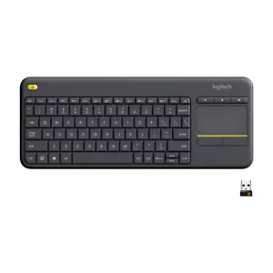 Logitech K400 Plus Wireless Livingroom Keyboard with Touchpad for Home Theatre - Picture 1 of 9