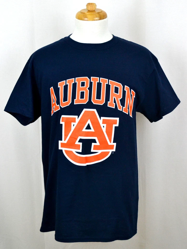 Auburn Univeristy T-shirt NCAA Pride Logo Graphic Tee Cotton Navy Blue NWT - Image 1 of 1