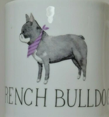 Frenchie French Bulldog Best Dog Pink Neckerchief Coffee Mug Julianna Swaney - Image 1 of 4