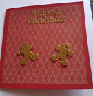 Handmade Christmas Card. Gingerbread Man. 6 x 6.