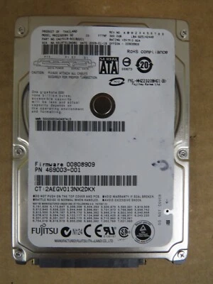 Genuine HP Fujitsu 320Gb 2.5" Hard Drive 469003-001, 463643-003 MHZ2320BH - Image 1 of 4