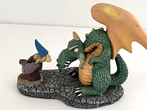 Spoontiques Dragon and Confronting Wizard Resin 6" wide x 4.5" high - Picture 1 of 11