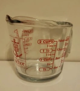 Anchor Hocking Measuring Cup 2 Cups Capacity - Picture 1 of 8