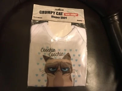 Grumpy cat diaper shirts 3-6 months - Image 1 of 2