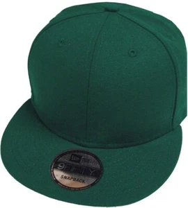 New Era Oscuro Verde Blank Snapback Cap 9fifty 950 Gorra Béisbol Hombres Osfa - Imagen 1 de 1