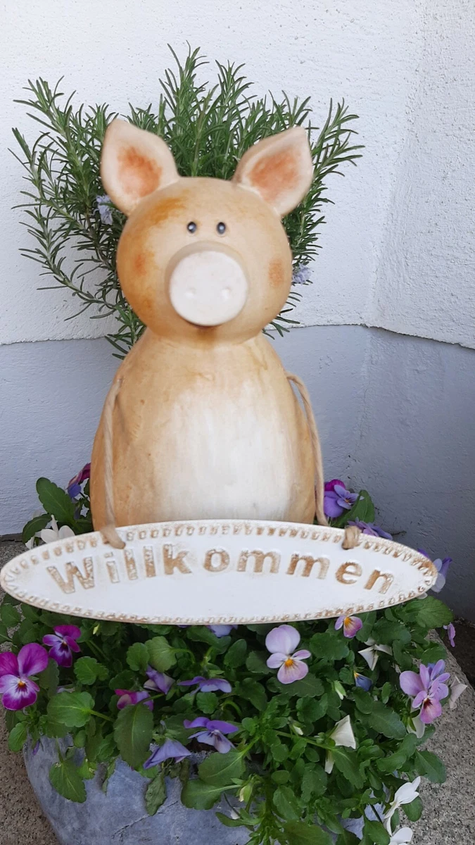 Ferrum Edelrost Figur Crazy Schaf – Garten Deko Unikat, Ca. 40x48 Cm, Mit Metallplatte