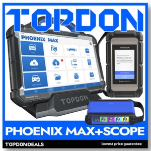 2025 TOPDON Phoenix Max & Oscilloscope Car Diagnostic Key ECU Online Programming - Picture 1 of 21