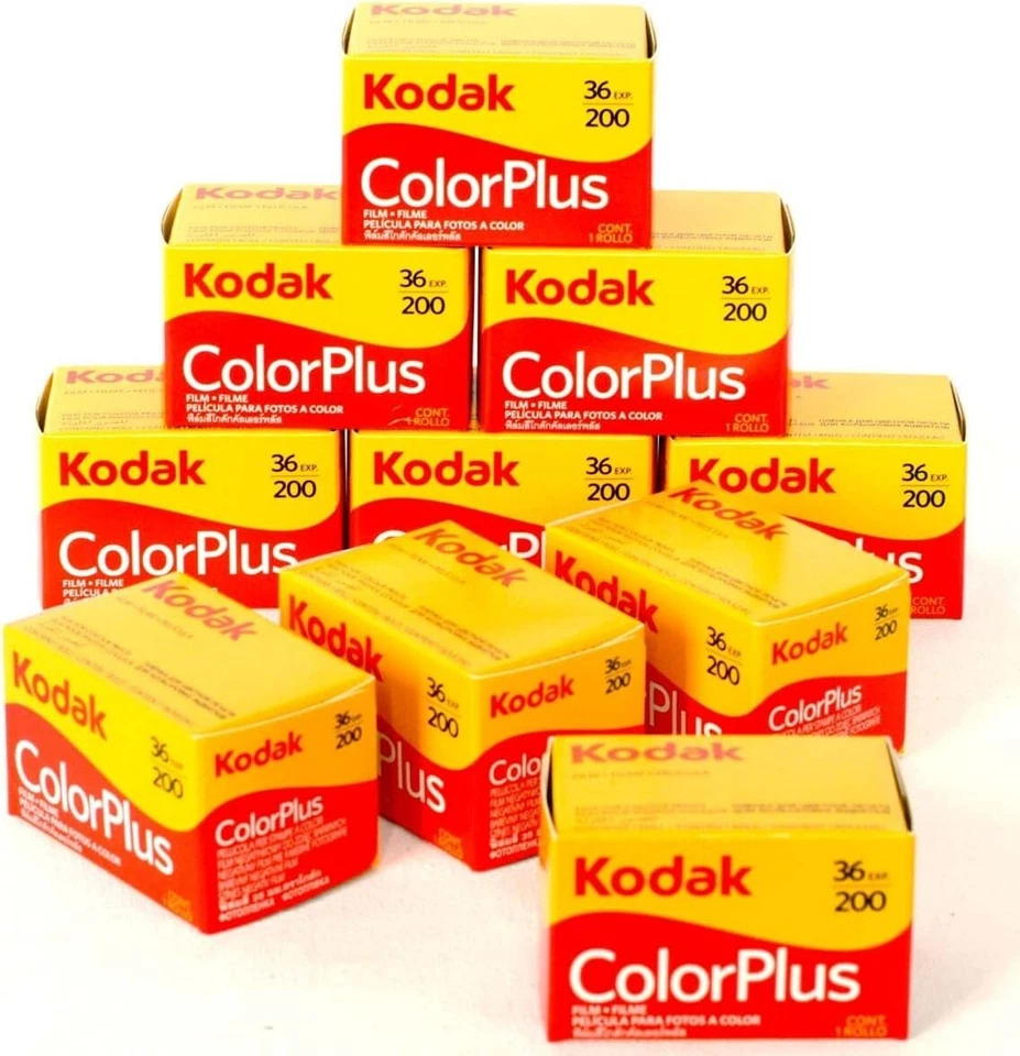 Película KODAK Color Nega Color Plus 200 35 mm 36 disparos paquete de 10 Foto 1 de 1